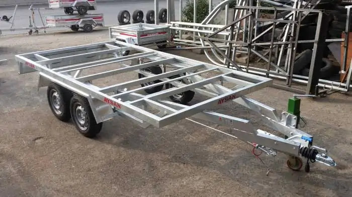 3500 Kg Çift Dingil Mobil Ev Şasesi